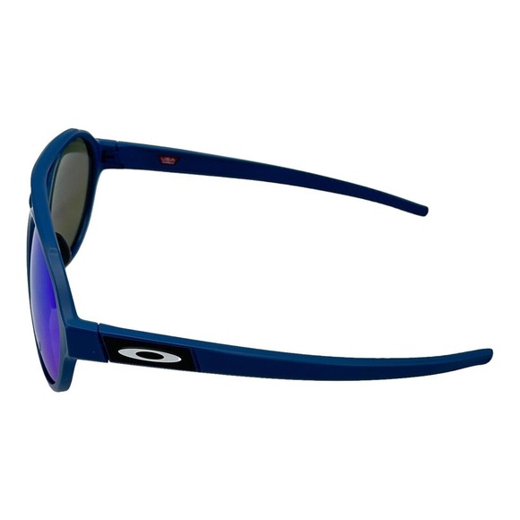 Oakley Forager Asia Fit Matte Poseidon Prizm Sapphire Polarized Sunglasses - Picture 3 of 7